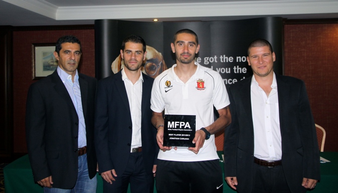 Jonathan Caruana MFPA Player of the year 2011/2012