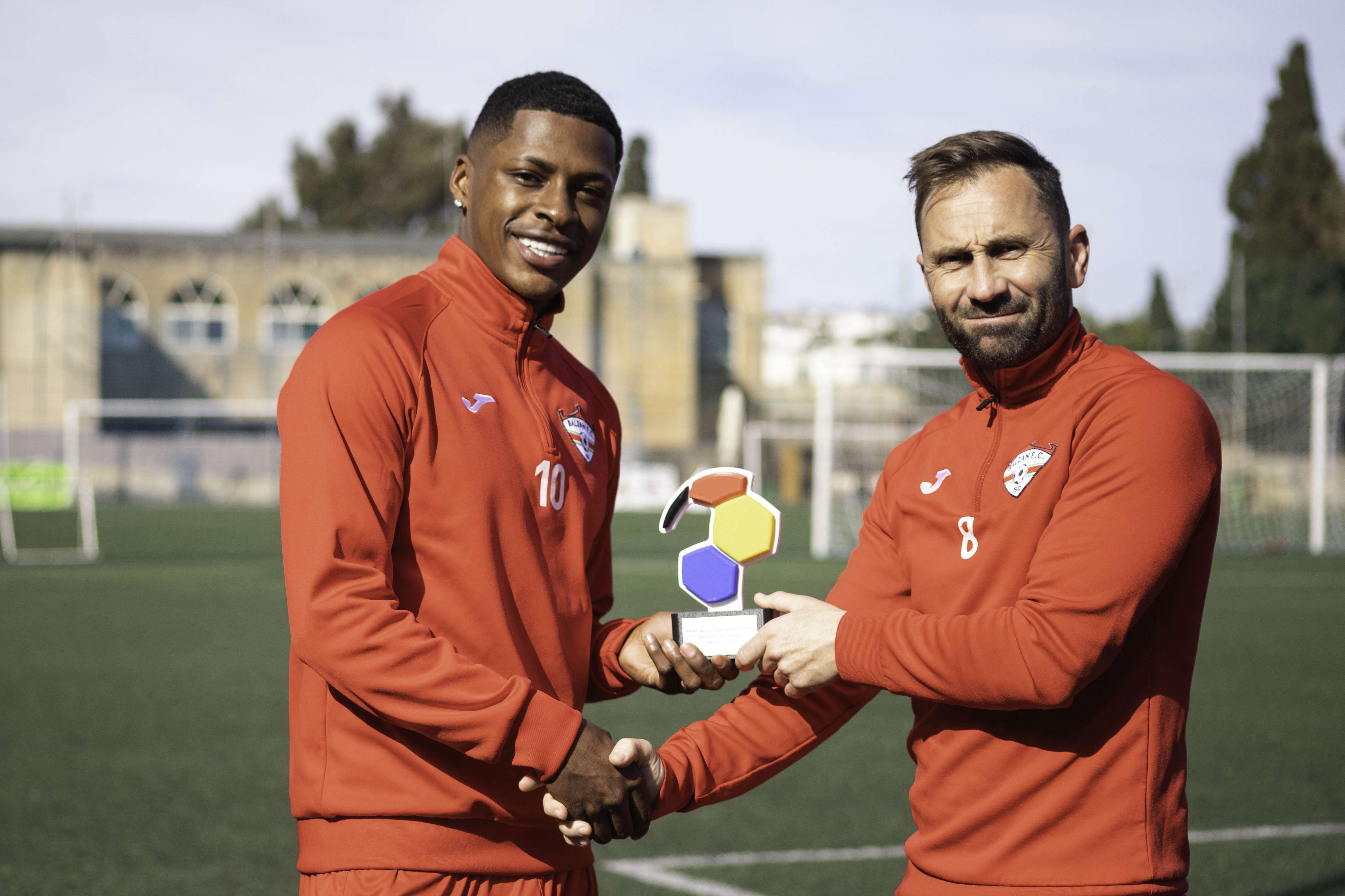 Angel Torres wins February Player of the Month award